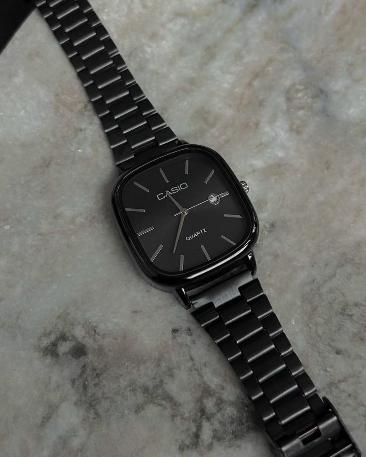 ساعة كاسيو فينتج سوداء-Casio Vintage Black Watch