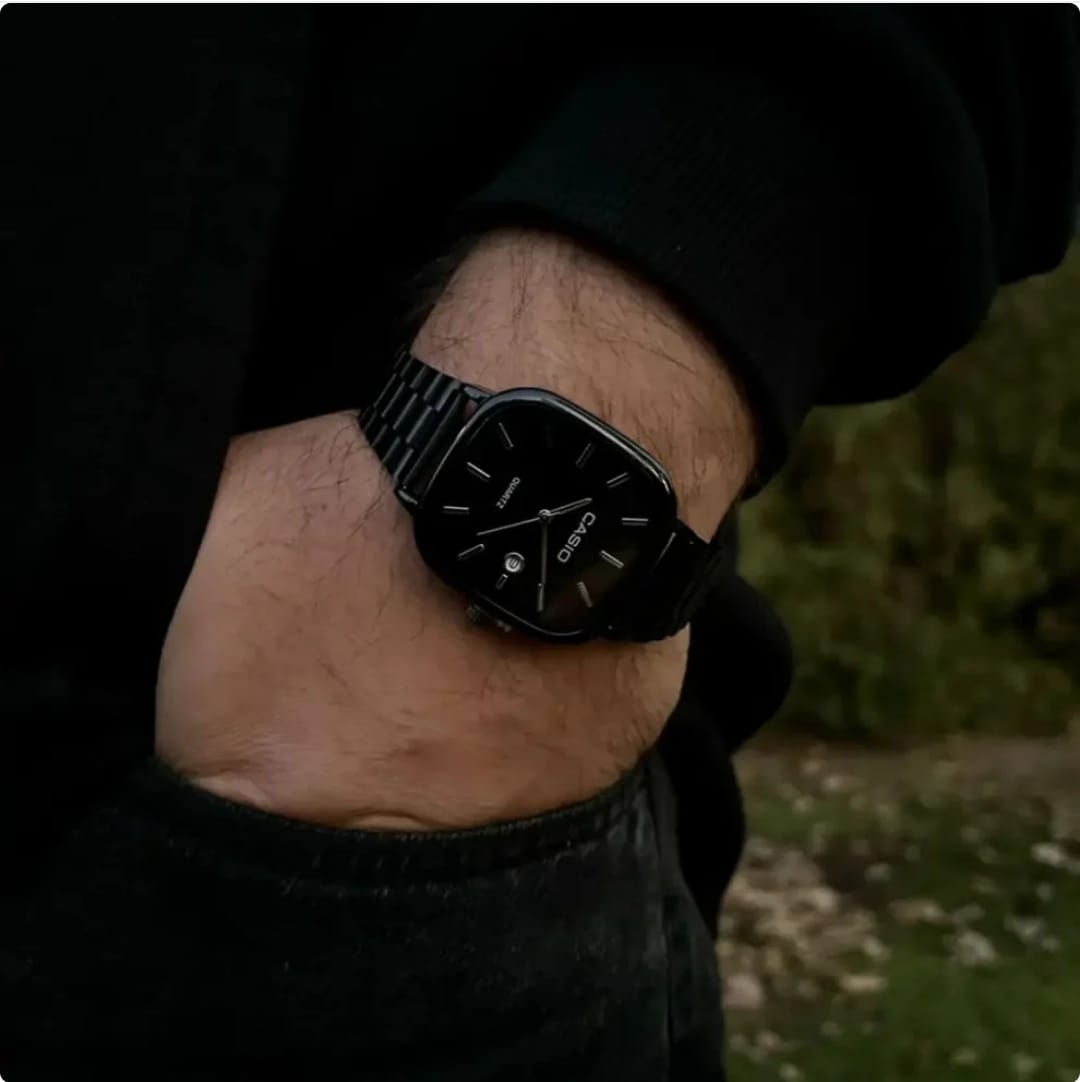 ساعة كاسيو فينتج سوداء-Casio Vintage Black Watch