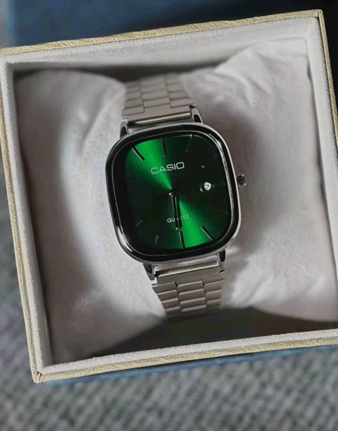ساعة كاسيو فينتج خضراء-Casio Vintage Green Watch