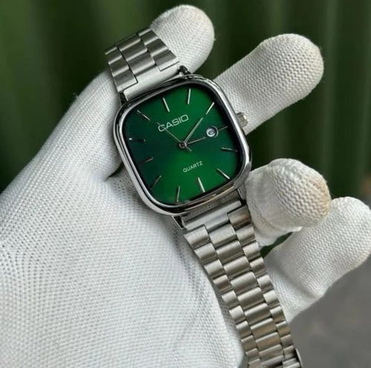 ساعة كاسيو فينتج خضراء-Casio Vintage Green Watch